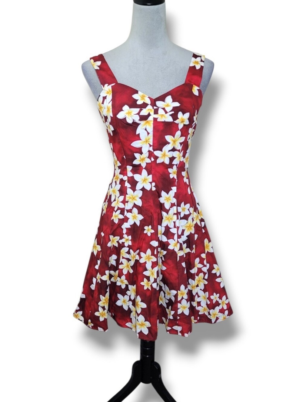 Royal Hawaiian Creations Floral Dress Size Small Tropical Fit & Flare